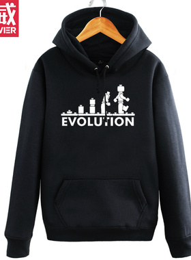 攀威LEGO EVOLUTION 搞笑 Sheldon Cooper机器人秋冬连帽卫衣外套