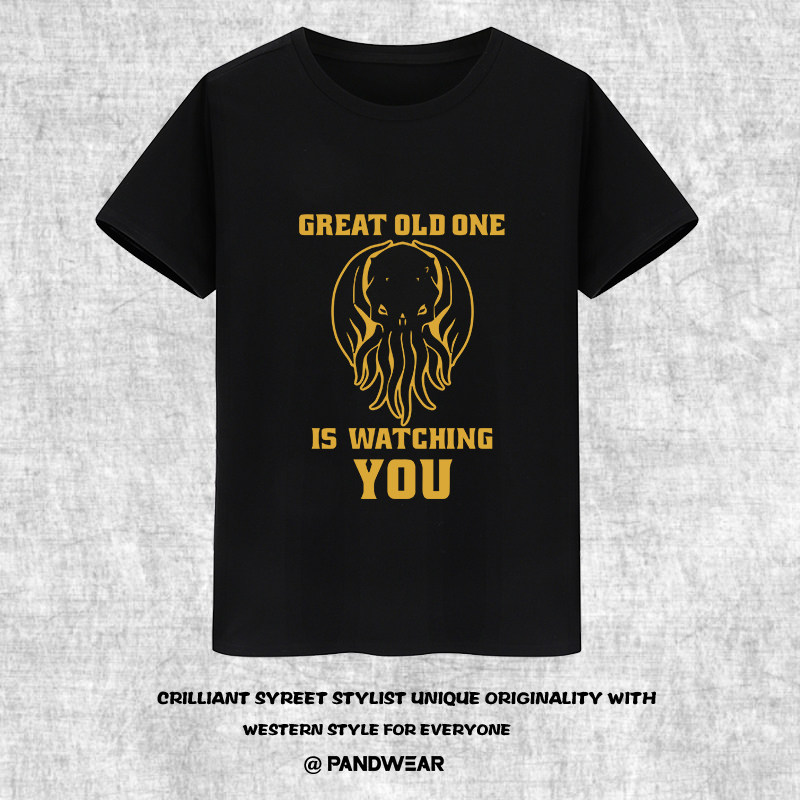 攀威克苏鲁神话米斯卡塔尼克大学great old one短袖t恤男女衣服