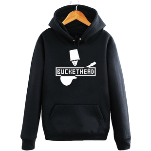 攀威buckethead 摇滚 枪花 guns roses秋冬连帽卫衣外套衣服男