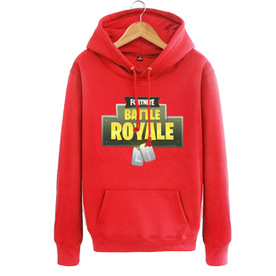 STEAM游戏周边衣服 堡垒之夜Fortnite 秋冬加绒连帽套头卫衣外套