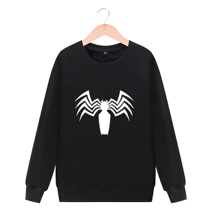 攀威毒液蜘蛛侠 marvel漫威 Venom男女情侣装休闲卫衣外套衣服