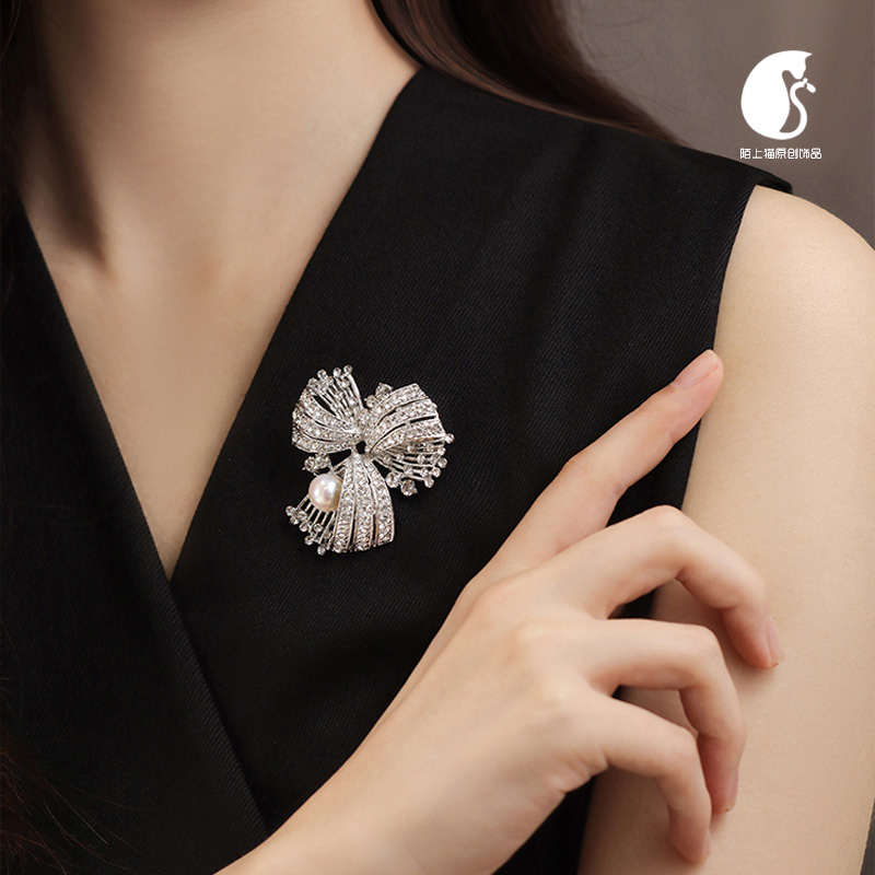 高级淡水珍珠胸针送礼送妈妈老师