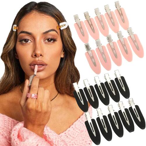 10pcs/set No Bend Seamless Hair Clips Side Bangs Barrette Ma