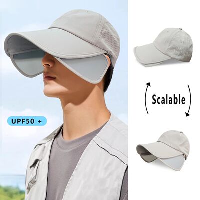 Sunscreen Hat Men's Summer Sun Hat Outdoor Big Brim Cap Brea
