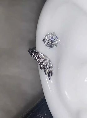 1pcs Silver Color Wing Ear Bone Nail for Women NewZircon Ear