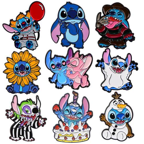 Cartoon Stitch Enamel Pin Brooches For Women Lapel P Badge o