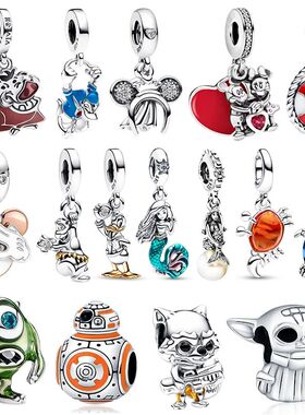 Charms Silver 925  and Duck Pendant Charm Beads Fits Bracele