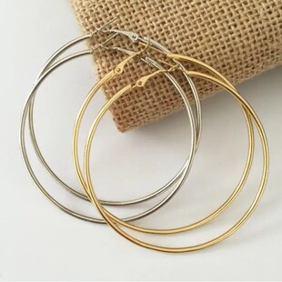 Fashion Earrings Men Access Hoop Women Big Round Jewelry For