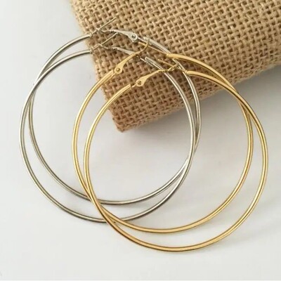 Fashion Jewelry Round Big Hoop Earrings For Women Men Access
