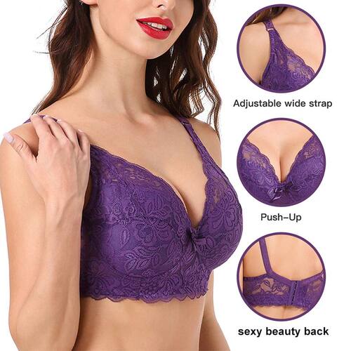 Hot Full cup thin underwear small bra plus size undewire adj