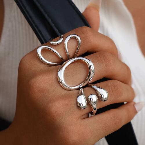 Women's Western Jewelry Ring Set Round OpenworkHigh Jewelry