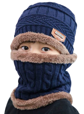 Children Knitted Hat Winter Warm Baby Kids Cap Skullies Bean