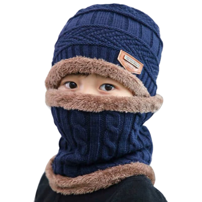 Children Knitted Hat Winter Warm Baby Kids Cap Skullies Bean
