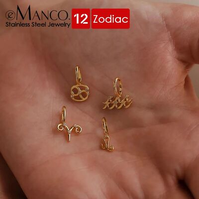 eManco Stainless Steel Star Zodiac Sign 12 Constellation Pen