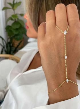 2025 Party Bohemia Rhombus Crystal Bracelet Hand Jewelry for