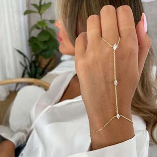 2025 Party Bohemia Rhombus Crystal Bracelet Hand Jewelry for