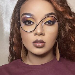 NewRound Anti Blue Light Glasses Women Transparent Lenses Ey