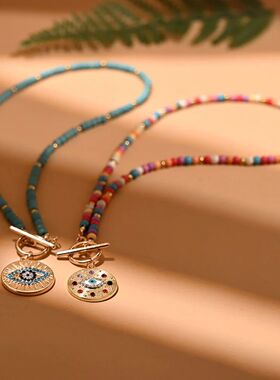 Eye pendant necklace fashionable and enchanting daily jewelr