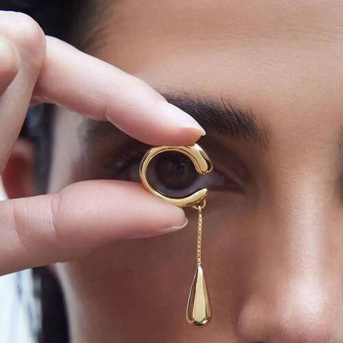 Simple Personality Tassel Drop Pendant Ear Bone Clip  Femini