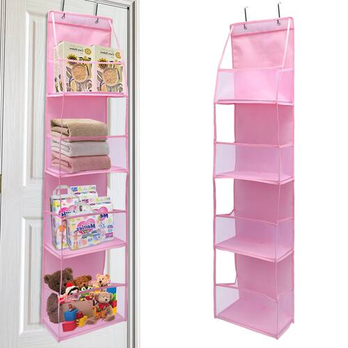 4/6-Tier Hanging Storage Bag Foldable Organizer Over-The-Doo
