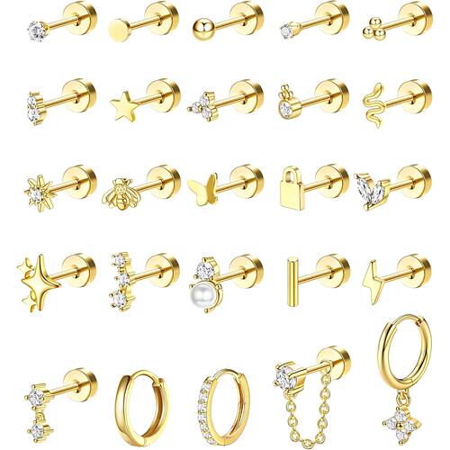 Bobisty 1pc Earrings Surgical Stainless Steel Earrings for W