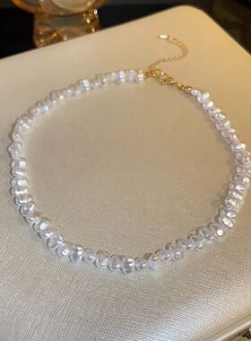 Imitaition Pearl Necklace for Women Simple Fashion Collarbon