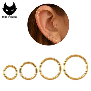 ASTM Titanium F136 Nose Hinged Rings Hoop 18G Septum 16G 20G
