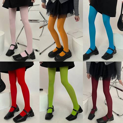 27 Colors Women Sexy Tights Long Stockings Candy Color Velve