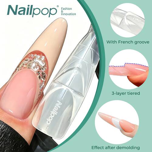 Nailpop F1 Nail Mold Dual Nail Forms Professional Extension