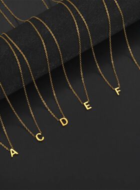 Initial A-Z Letter Necklaces for Women Elegant Cha Choker 26