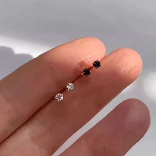 ndy Mini Rhinestones Stud Earrings for Women Girls Maintain