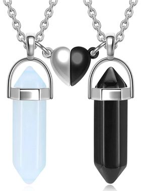 Crystal Friendship Matching Couples Necklaces for Women Men