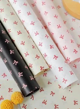 20sheets 50x70cm Bow Tissue Parper Printed Flowers Wrapping