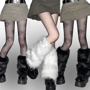 1/2Pairs Artificial Fur Plush Leg Warmers Women Autumn Winte