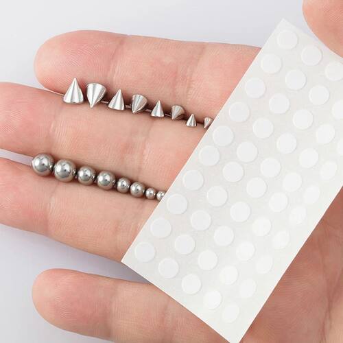 New Sticker Fake Eyebow Dimple Face Piercing Belly Nose Ring