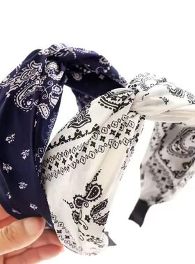 1pc  New Style Wide Band Headband Retro Temperament Cashew F