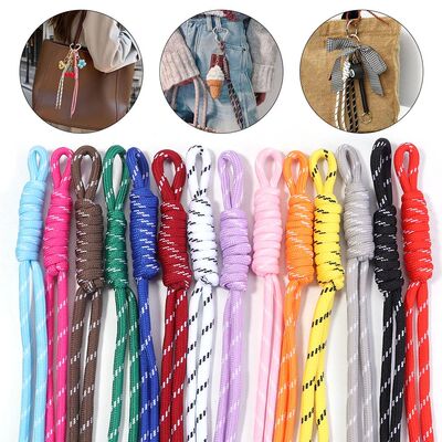 5pcs/lot Colorful Braided Lanyard Keychain Anti-Lost Knot Ny