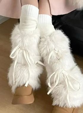 JK Girls Boot Cuffs Leg Warmers Women Winter Warm Sweet Ribb