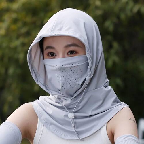 Head Wrap Unisex Beach Cap Summer Anti-UV Sunscreen Hat With