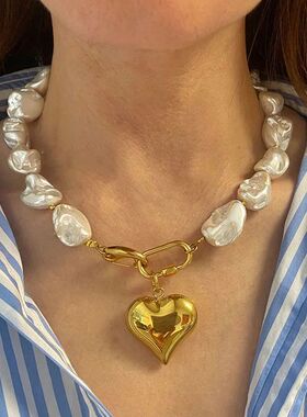 Trend Elegant Jewelry  Heart Pendant Necklace For Women Fash