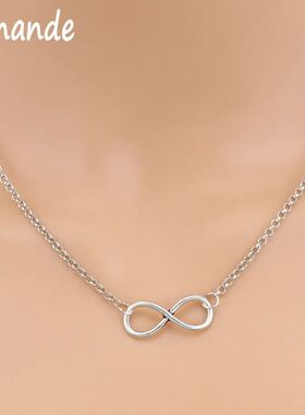 Aihua NewSilver Color Infinity Necklaces & Pendants for Wome