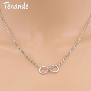 Aihua NewSilver Color Infinity Necklaces & Pendants for Wome