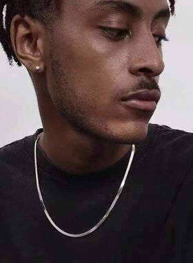 Hip Hop Snake Chain Necklace for Men Women Punk 2 To 3 MM St