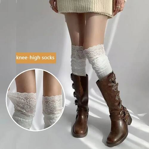 Sexy Lace High Stockings Women Girls Thigh High Over The Kne