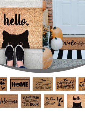 Cartoon Halloween Welcome Mat Print Doormat Anti Slip Floor