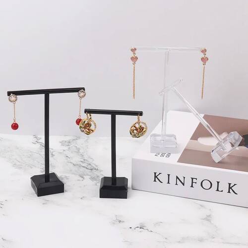 2Pcs Jewelry Display Rack t Shape Stand Show Charms Universa