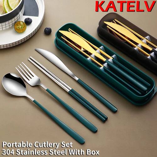 304 Tableware Set Portable Cutlery Set Dinnerware Set High Q
