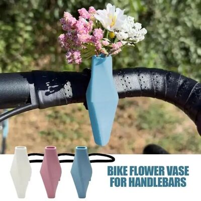 New Silicone Bike Flower Vase Handlebars Decorative Flower V