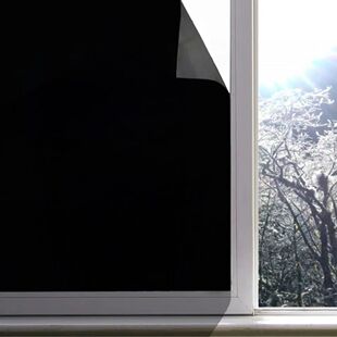 Blackout Opaque Window Sticker Static Cling 100% Light Block