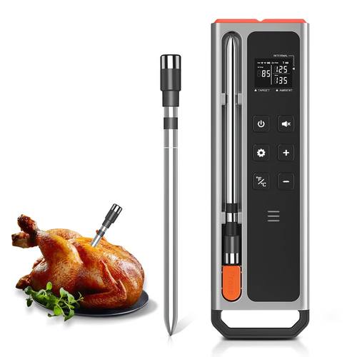 Smart Bluetooth wireless digital meat thermometer, barbecue
